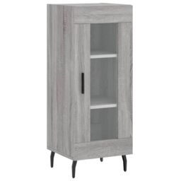 Berkfield Home Highboard Grey Sonoma 34.5x34x180 cm Engineered Wood - thumbnail 5