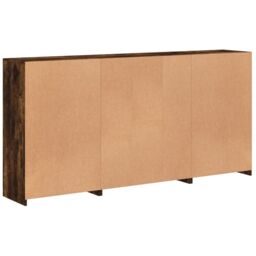 Berkfield Home Sideboard with LED Lights Smoked Oak 202x37x100 cm in Brown - Size: 202 x 37 x 100 cm - thumbnail 8
