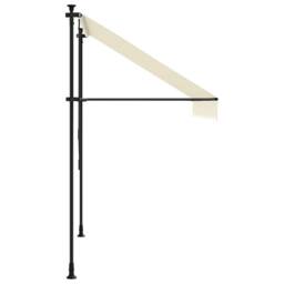 Berkfield Home Retractable Awning Cream 250x150 cm Fabric & Steel - thumbnail 4