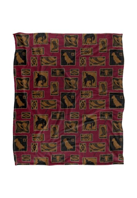 JQ Licensing Jl-Jp Rodeo Roundup Pattern Silky Touch Super Soft Throw Blanket 152 X 127 cm in White - image 1