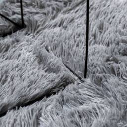 Berkfield Home Shaggy Rug High Pile NAVARRA Light Grey 160x230 cm Polyester - Size: Medium - thumbnail 7