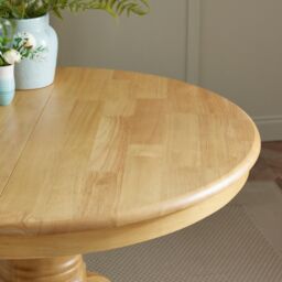 FurnitureboxUK Padstow Wooden Extending Dining Table & 6 Millford Chairs in Light Oak - thumbnail 5