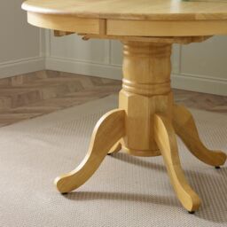 FurnitureboxUK Padstow Wooden Extending Dining Table & 6 Millford Chairs in Light Oak - thumbnail 6