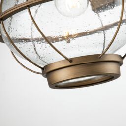 Netlighting Kichler Bridgepoint Outdoor Wall Lantern Natural Brass IP44 in Yellow - thumbnail 4