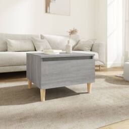 Berkfield Home Side Table Grey Sonoma 50x46x35 cm Engineered Wood - Size: 50 x 46 x 35 cm - thumbnail 2