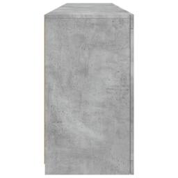 Berkfield Home Sideboard with LED Lights Concrete Grey 164x37x67 cm - Size: 164 x 37 x 67 cm - thumbnail 8