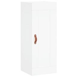 Berkfield Home Highboard White 34.5x34x180 cm Engineered Wood - thumbnail 8