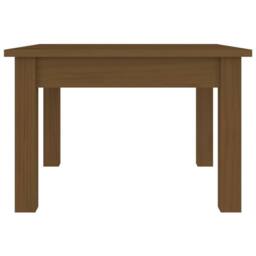 Berkfield Home Beautiful Coffee Table Honey Brown 45x45x30 cm Solid Wood Pine - Size: 45 x 45 x 30 cm - thumbnail 4