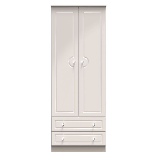 Ready Assembled 2 U Stratford 2 Door 2 Drawer Wardrobe (Ready Assembled) in Taupe - image 1
