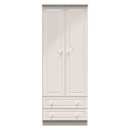 Ready Assembled 2 U Stratford 2 Door 2 Drawer Wardrobe (Ready Assembled) in Taupe - thumbnail 1