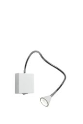 Lucide 'BUDDY' Modern Non Dimmable Wall Mountable Stylish Bedside LED Lamp in White - thumbnail 5