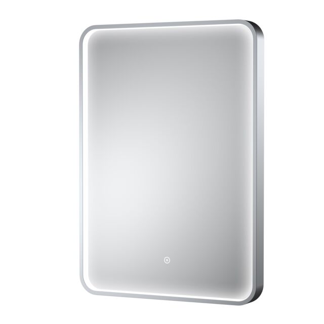 Balterley Inset Framed LED Mirror with Demister Pad, 700x500mm - Chrome in Silver - image 1