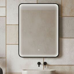 Balterley Inset Framed LED Mirror with Demister Pad, 700x500mm - Chrome in Silver - thumbnail 8