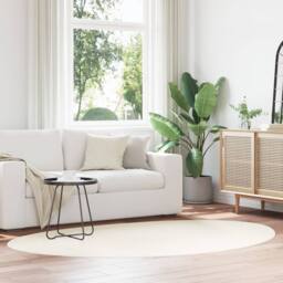 Berkfield Home Rug 'HUARTE' Short Pile Soft & Washable Cream 140x200 cm - Size: Medium - thumbnail 1