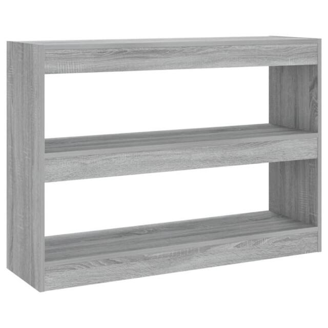 Berkfield Home Book Cabinet/Room Divider Grey Sonoma 100x30x72 cm - Size: 100 x 30 x 72 cm - image 1