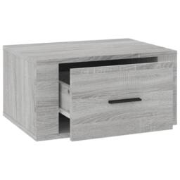 Berkfield Home Wall-mounted Bedside Cabinets 2 pcs Grey Sonoma 50x36x25 cm - Size: 50 x 36 x 25 cm - thumbnail 6