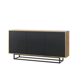 Creative Furniture Halo Loft Sideboard 160cm - Dark Oak & Black - thumbnail 8
