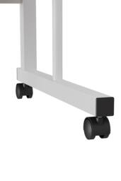 Living and Home Height Adjustable Mobile Overbed Table in White - thumbnail 8