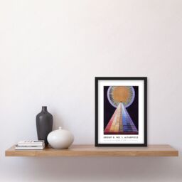 Artery8 Hilma Af Klint Group X, No. 1, Altarpiece Abstract Painting Artwork Framed Wall Art Print A4 in Black - thumbnail 2