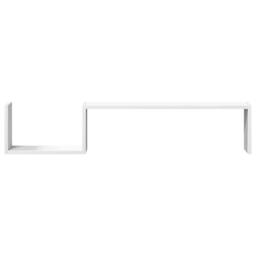 Berkfield Home Wall Shelf 2 pcs White 100x15x20 cm Engineered Wood - Size: 100 x 15 x 20 cm - thumbnail 5