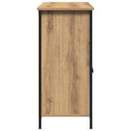 Berkfield Home Sideboard Artisan Oak 100x35x75 cm Engineered Wood in Brown - Size: 100 x 35 x 75 cm - thumbnail 5