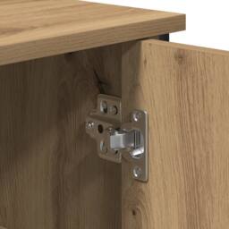 Berkfield Home Sideboard Artisan Oak 100x35x75 cm Engineered Wood in Brown - Size: 100 x 35 x 75 cm - thumbnail 7