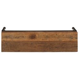 Berkfield Home TV Cabinet 110x30x46 cm Solid Wood Reclaimed in Brown - Size: 110 x 30 x 46 cm - thumbnail 6