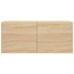 Berkfield Home Wall Cabinet Sonoma Oak 80x36.5x35 cm Engineered Wood in Brown - thumbnail 5
