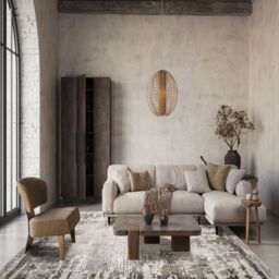 Desire Rugs Mayfair Living Room Area Rug Metallic Sheen Modern Croc Design in Grey - Size: 160 cm x 230 cm - thumbnail 3