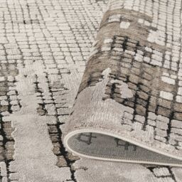 Desire Rugs Mayfair Living Room Area Rug Metallic Sheen Modern Croc Design in Grey - Size: 160 cm x 230 cm - thumbnail 5
