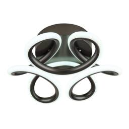 Netlighting Melisand Semi Flush Ceiling Light Anthracite Matt LED 2700 6000K in Grey - thumbnail 5