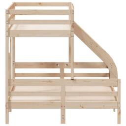 Berkfield Home Bunk Bed without Mattress 90x200/140x200 cm Solid Wood in Light Brown - thumbnail 5