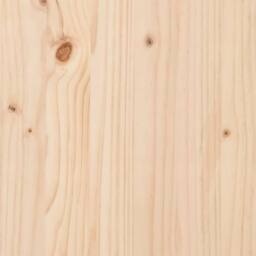 Berkfield Home Table Top Round Ã˜80x3 cm Solid Wood Pine in Brown - Size: 80x3 cm - thumbnail 6