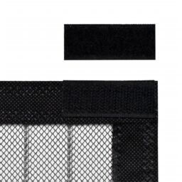 Berkfield Home Insect Door Curtain 210 x 100 cm 2 pcs Magnet Black - thumbnail 5
