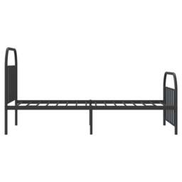 Berkfield Home Metal Bed Frame with Headboard & Footboard Black 100x190 cm - thumbnail 7