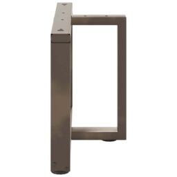 Berkfield Home Coffee Table Legs T-Shaped¬†2 pcs Natural Steel 60x25x(42-43) cm Steel in Black - thumbnail 5
