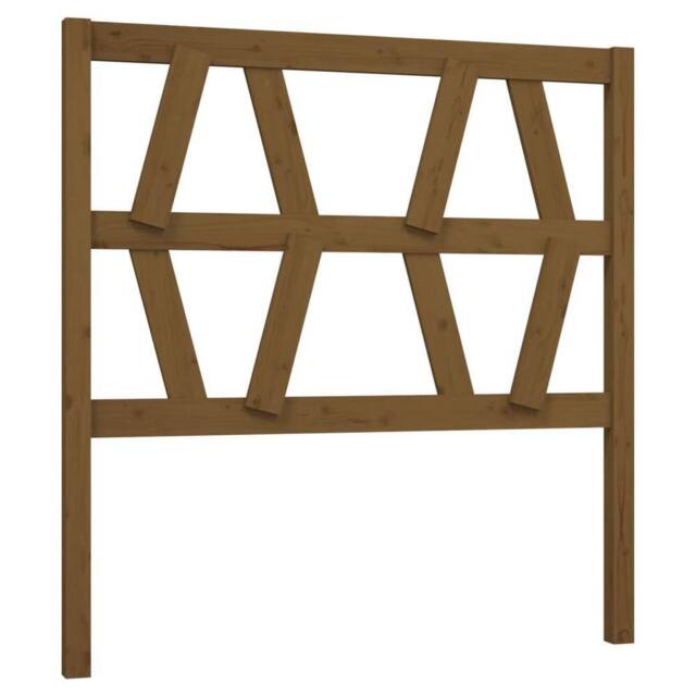 Berkfield Home Bed Headboard Honey Brown 81x4x100 cm Solid Wood Pine - Size: 81 x 4 x 100 cm - image 1