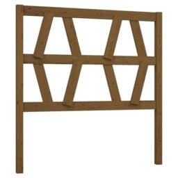 Berkfield Home Bed Headboard Honey Brown 81x4x100 cm Solid Wood Pine - Size: 81 x 4 x 100 cm - thumbnail 1