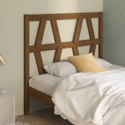 Berkfield Home Bed Headboard Honey Brown 81x4x100 cm Solid Wood Pine - Size: 81 x 4 x 100 cm - thumbnail 2