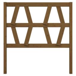 Berkfield Home Bed Headboard Honey Brown 81x4x100 cm Solid Wood Pine - Size: 81 x 4 x 100 cm - thumbnail 3