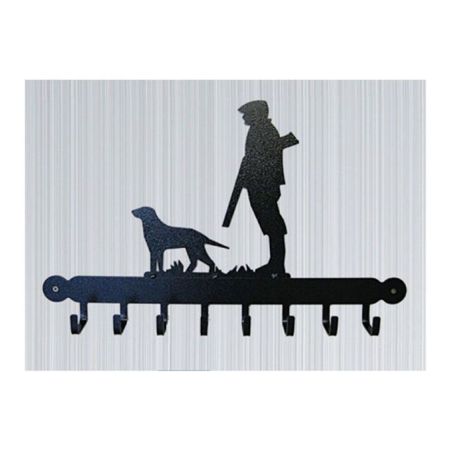 Poppyforge Tool Rack (Gun Down) - Hooks - Solid Steel - W54.6 x H30.5 cm in Black - image 1