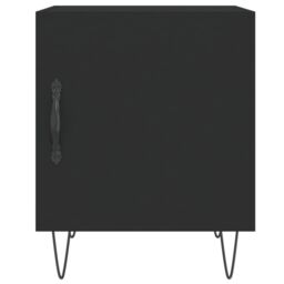 Berkfield Home Bedside Cabinets 2 pcs Black 40x40x50 cm Engineered Wood - Size: 40 x 40 x 50 cm - thumbnail 6