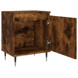 Berkfield Home Bedside Cabinets 2 pcs Smoked Oak 40x30x50 cm Engineered Wood in Brown - Size: 40 x 30 x 50 cm - thumbnail 6