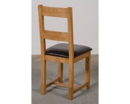 Thats Furniture Dakot 182 x 92cm Oak Large Dining Table & 6 Lincoln Chairs in Brown - Size: 182 x 92 cm - thumbnail 7