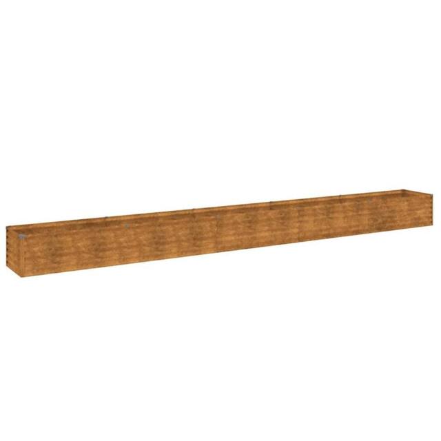 Berkfield Home Garden Raised Bed 482x50x36 cm Corten Steel in Brown - Size: 482 x 50 x 36 cm - image 1