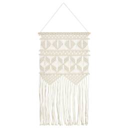 Berkfield Home Macrame Wall Hanger 40x80 cm Cotton in Cream