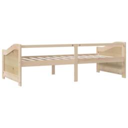 Berkfield Home 3-Seater Day Bed Solid Pinewood 90x200 cm in Light Tan - thumbnail 6