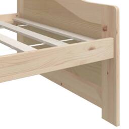 Berkfield Home 3-Seater Day Bed Solid Pinewood 90x200 cm in Light Tan - thumbnail 7