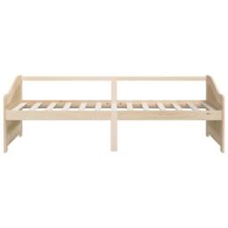 Berkfield Home 3-Seater Day Bed Solid Pinewood 90x200 cm in Light Tan - thumbnail 4