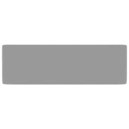 Berkfield Home Luxury Wash Basin Matt Light Grey 41x30x12 cm Ceramic - Size: 41 x 30 x 12 cm - thumbnail 4